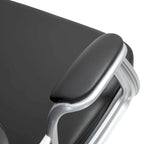 Vinsetto Faux Leather Office Chair Tufted Backrest Swivel Rolling Wheels Task Chair with Height Adjustable Armrests