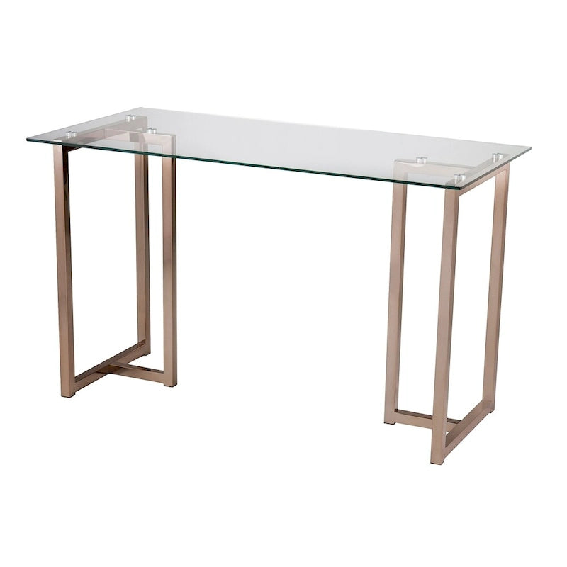 SEI Furniture Haxor Champagne Writing Desk