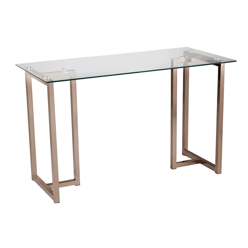 SEI Furniture Haxor Champagne Writing Desk