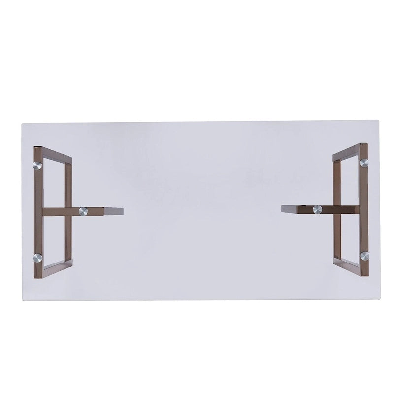 SEI Furniture Haxor Champagne Writing Desk