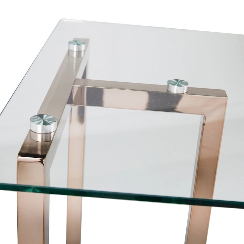 SEI Furniture Haxor Champagne Writing Desk