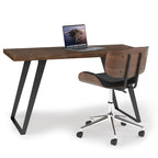 WYNDENHALL Mitchell SOLID ACACIA WOOD Modern Industrial 54 inch Wide Flat Top Desk
