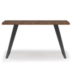 WYNDENHALL Mitchell SOLID ACACIA WOOD Modern Industrial 54 inch Wide Flat Top Desk