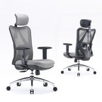 SIHOO Ergonomic Office Chair with Adjustable Lumbar Support, High Back chair for big and tall, Black - 68*70*130