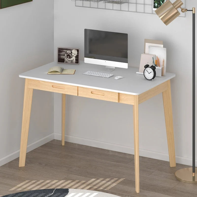 39.4 W Wood Desk Writing Desk Computer Desk
