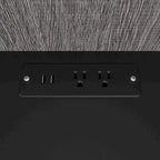 30W Tall Storage Cabinet with Fold-Out Desk