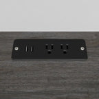 30W Tall Storage Cabinet with Fold-Out Desk