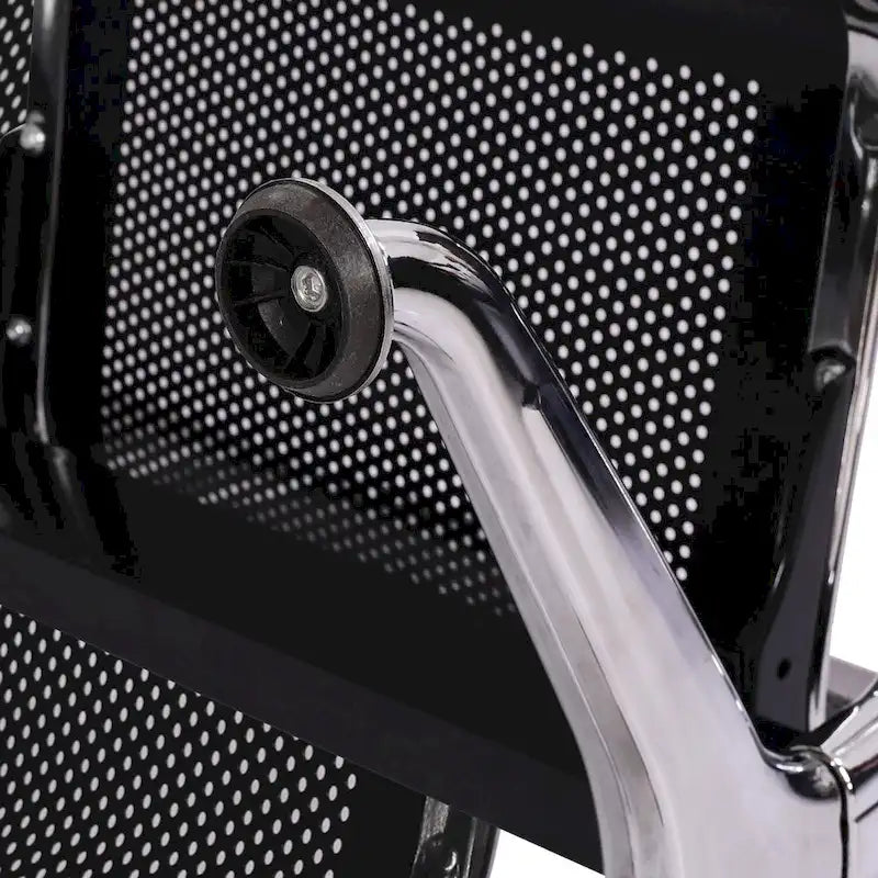 Kinbor 3-Seat Airport Reception Waiting Chair Bank Salon Barbershop Bench Guest Chair