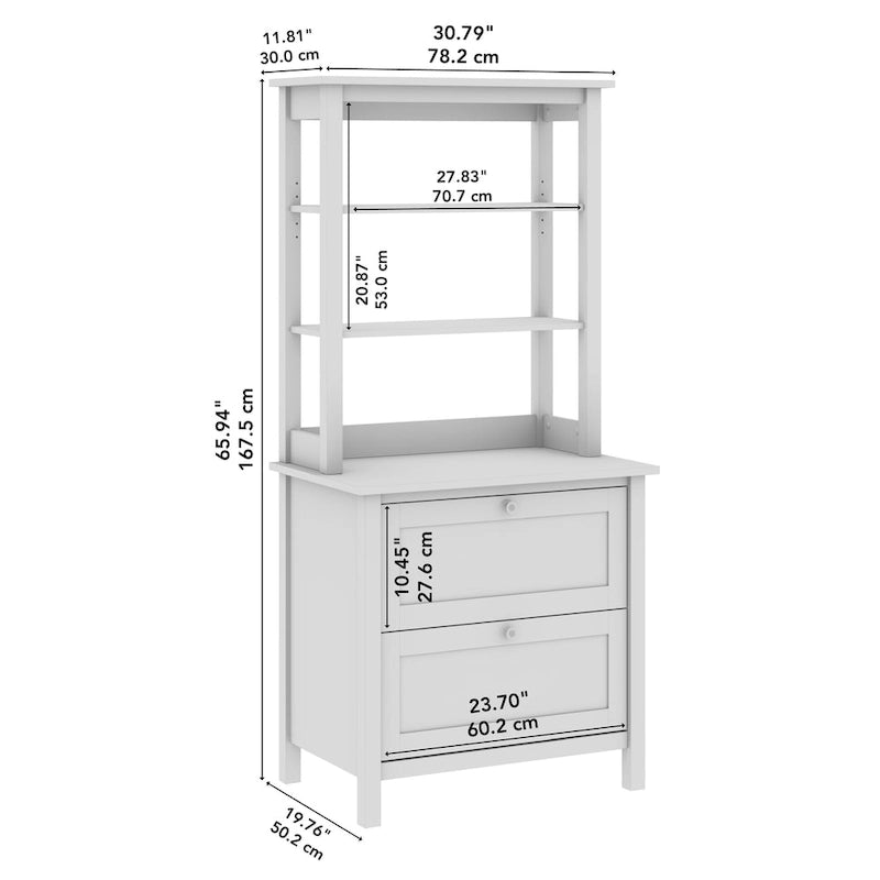Mayfield Bookcase with Drawers by Bush Furniture
