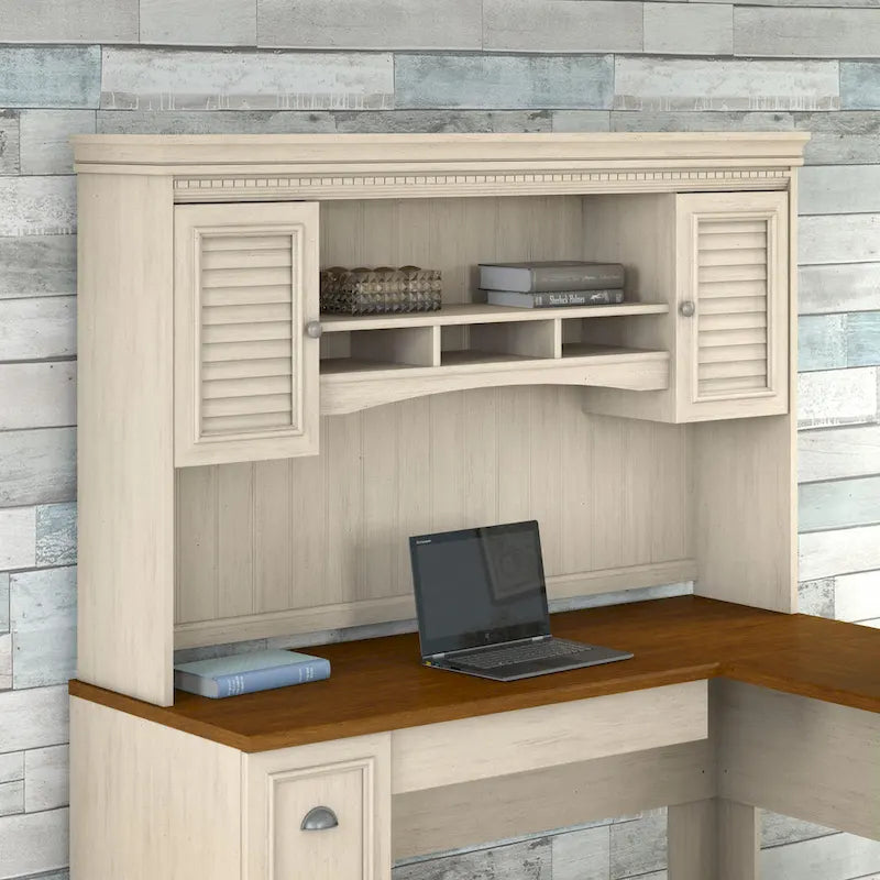 Fairview 60W Hutch for L Shaped Desk by Bush Furniture