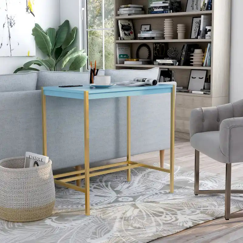 Belzie Modern 30-inch Steel Computer Desk with USB Ports by Furniture of America