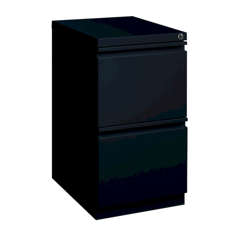 Hirsh 20-inch-deep Steel Mobile Two-drawer File Pedestal with Lock