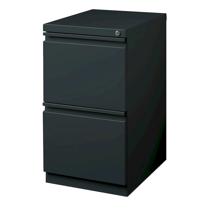 Hirsh 20-inch-deep Steel Mobile Two-drawer File Pedestal with Lock