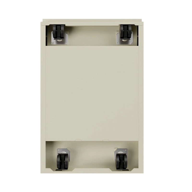 Hirsh 20-inch-deep Steel Mobile Two-drawer File Pedestal with Lock