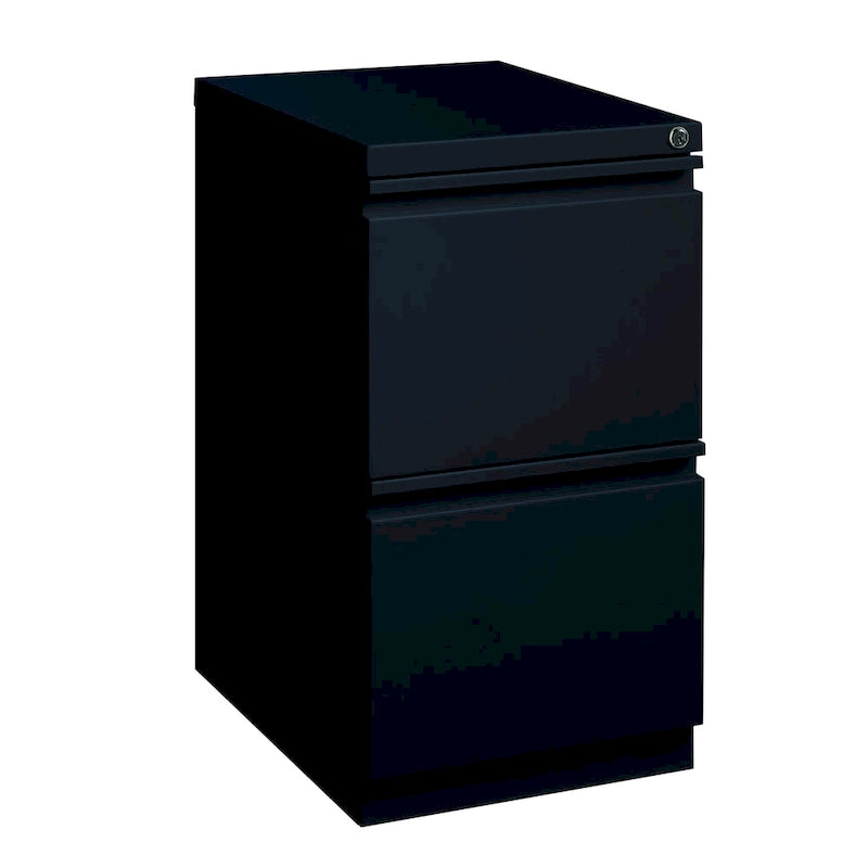 Hirsh 20-inch-deep Steel Mobile Two-drawer File Pedestal with Lock