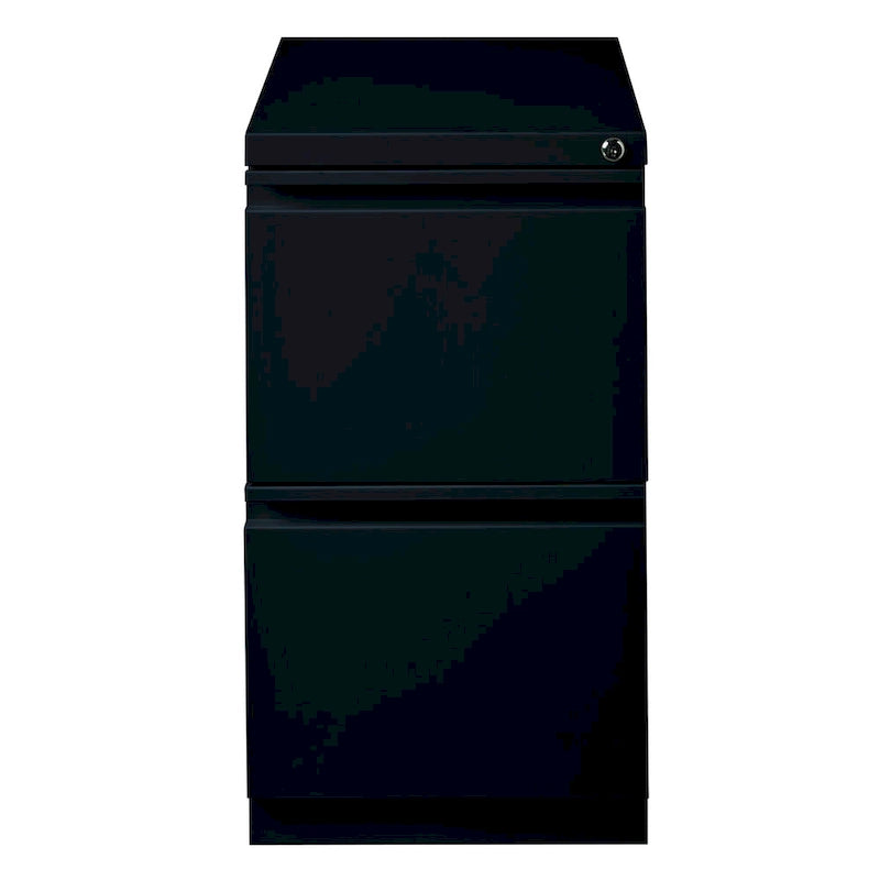 Hirsh 20-inch-deep Steel Mobile Two-drawer File Pedestal with Lock