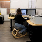 RRI Goods Ergonomic Kneeling Chair, Posture Support Comfortable Padded Office Chair, Angled Rocking Stool