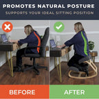 RRI Goods Ergonomic Kneeling Chair, Posture Support Comfortable Padded Office Chair, Angled Rocking Stool