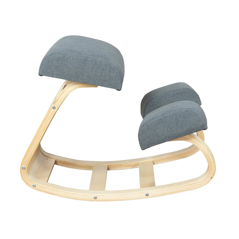 RRI Goods Ergonomic Kneeling Chair, Posture Support Comfortable Padded Office Chair, Angled Rocking Stool