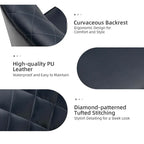 Felice Modern Swivel Height Adjustment Diamond-Tufted Office Chair by HULALA HOME