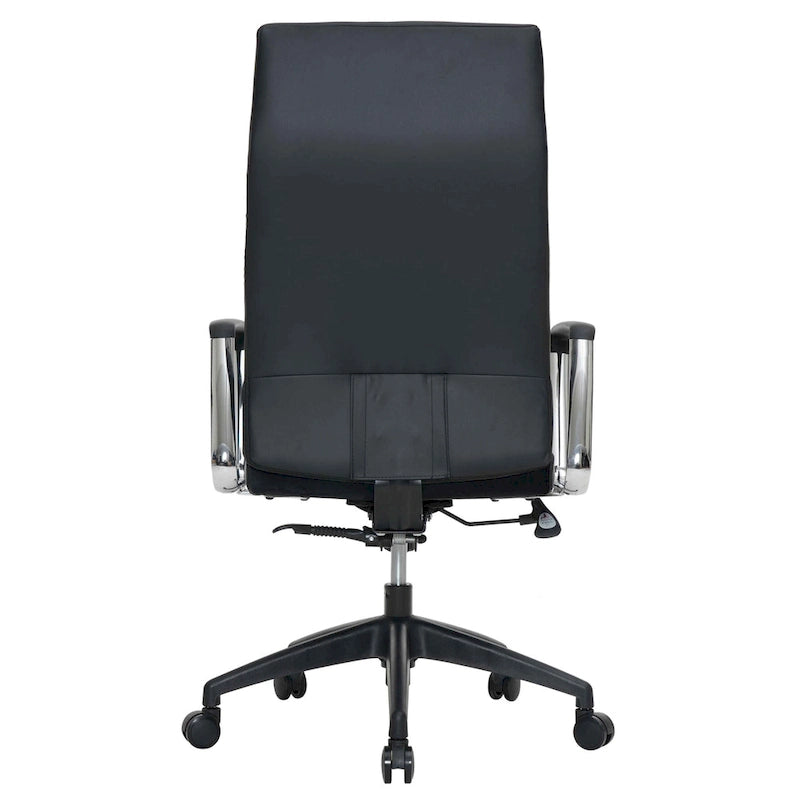 LeisureMod Hilton Modern High Back Leather Conference Office Chair
