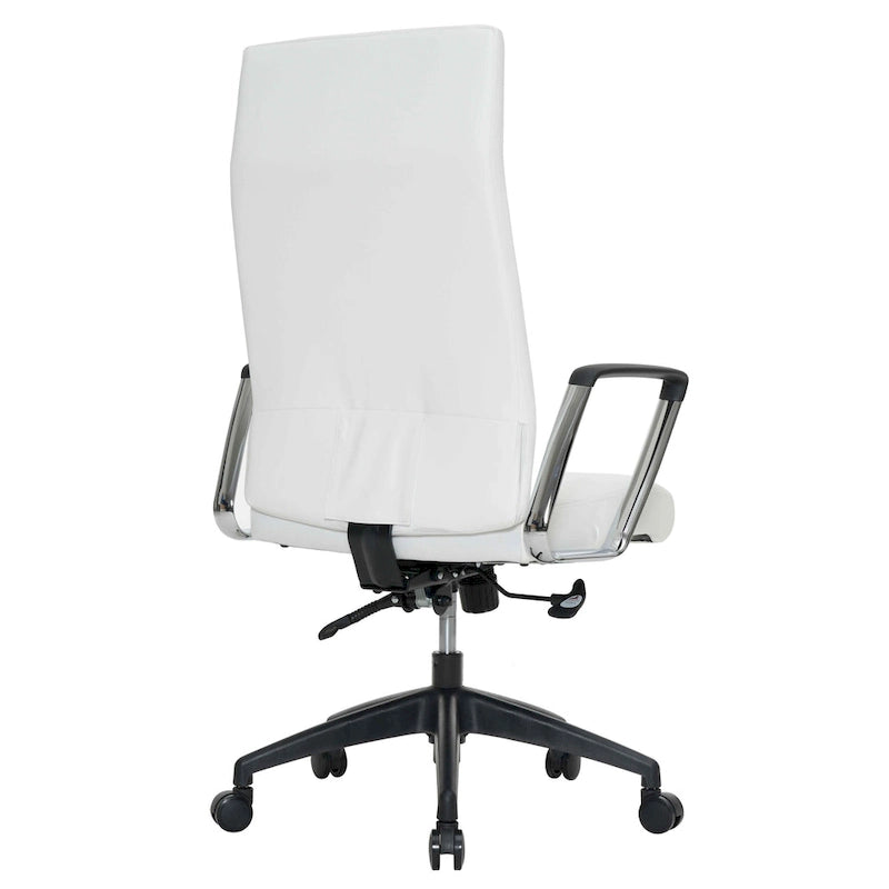 LeisureMod Hilton Modern High Back Leather Conference Office Chair