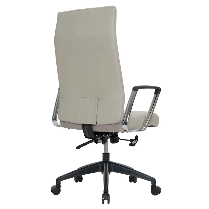 LeisureMod Hilton Modern High Back Leather Conference Office Chair