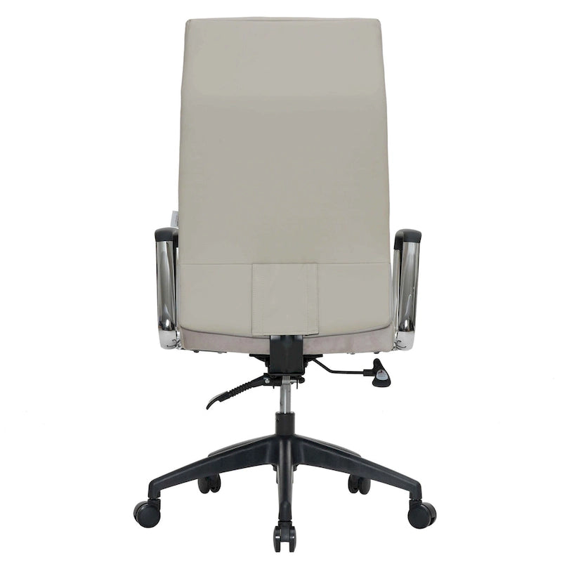 LeisureMod Hilton Modern High Back Leather Conference Office Chair