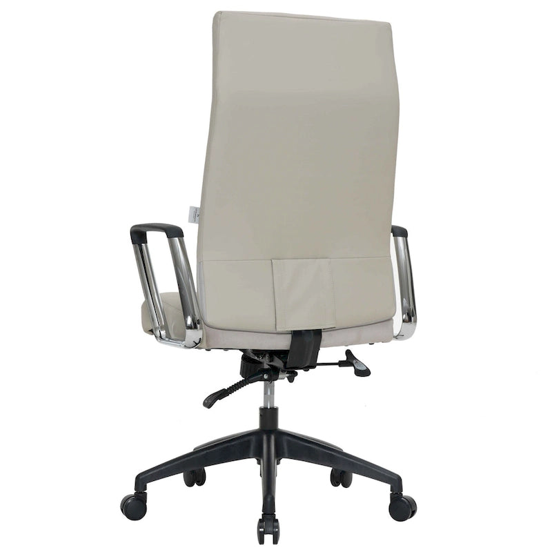 LeisureMod Hilton Modern High Back Leather Conference Office Chair