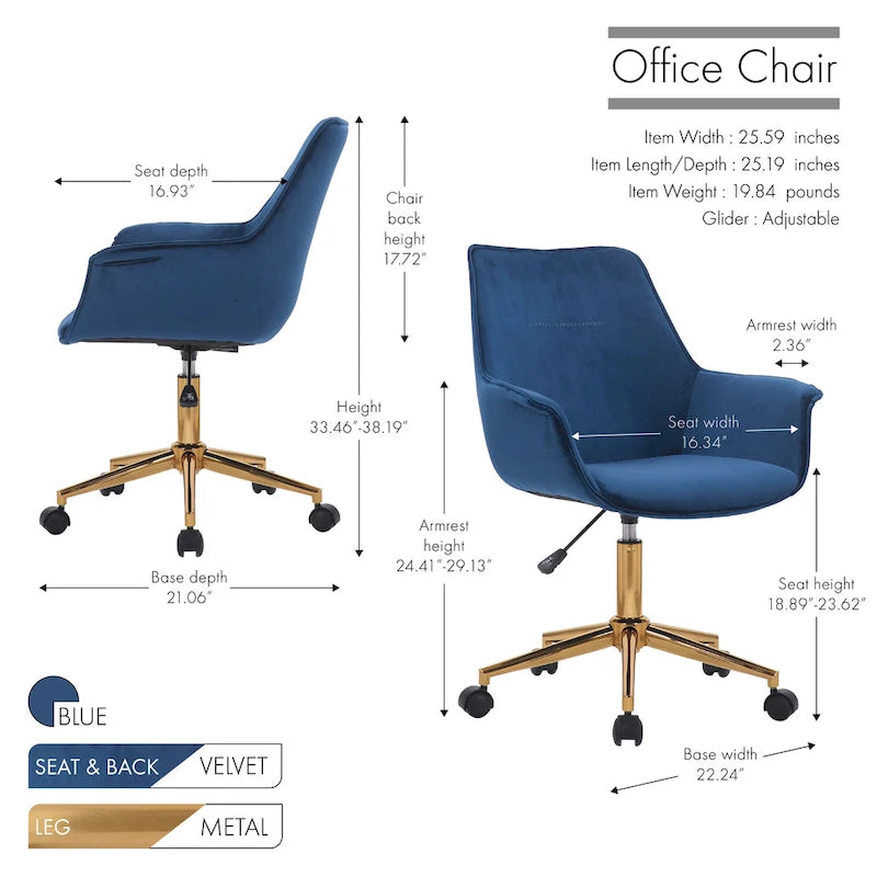 Porthos Home Office Chair Premium Quality, Designer Office Chairs
