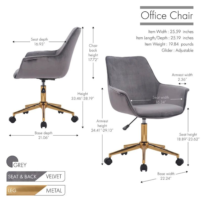 Porthos Home Office Chair Premium Quality, Designer Office Chairs