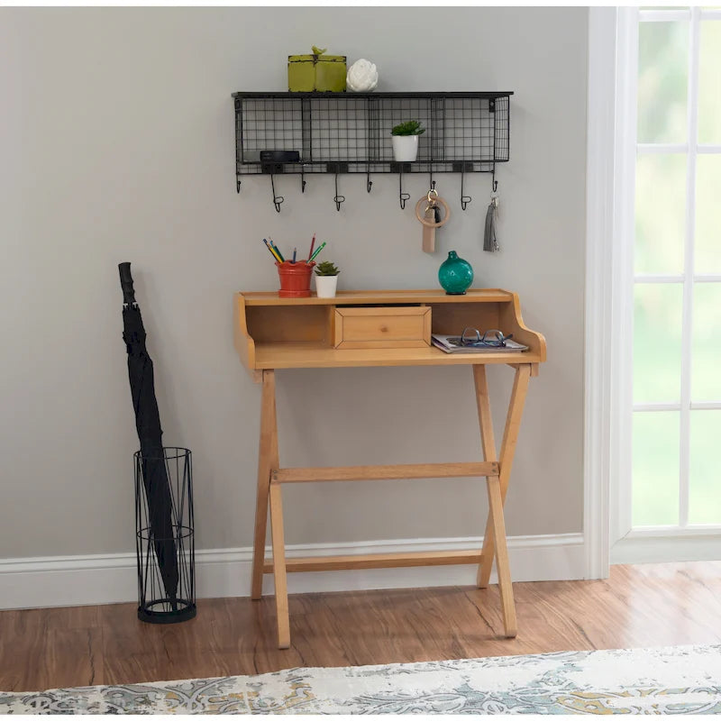 Clover Solid Wood Folding Writing Desk