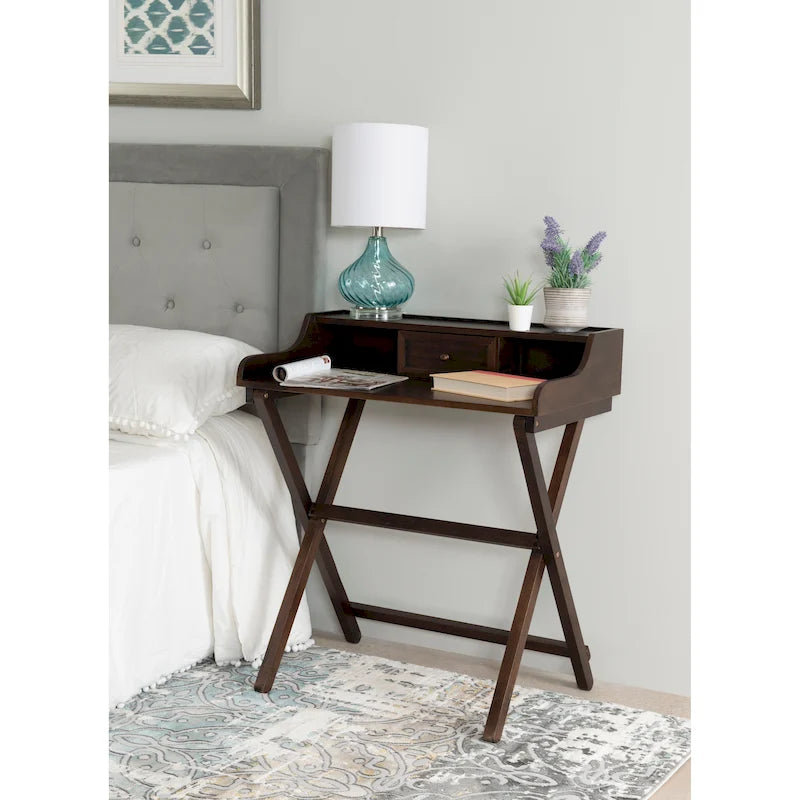 Clover Solid Wood Folding Writing Desk