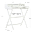 Clover Solid Wood Folding Writing Desk