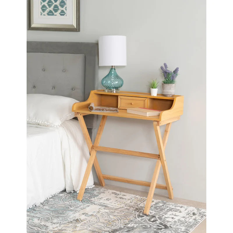 Clover Solid Wood Folding Writing Desk
