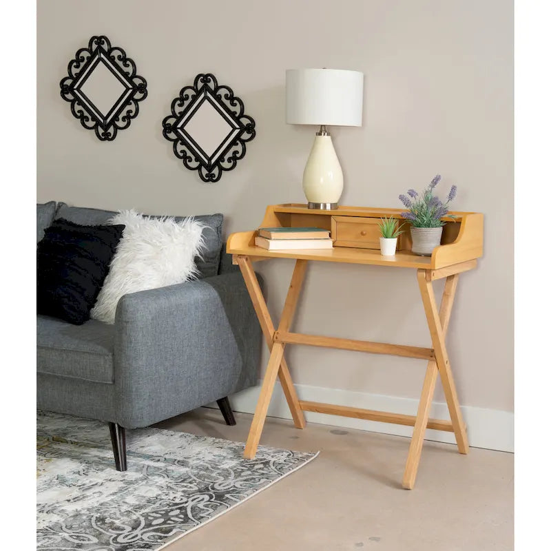 Clover Solid Wood Folding Writing Desk