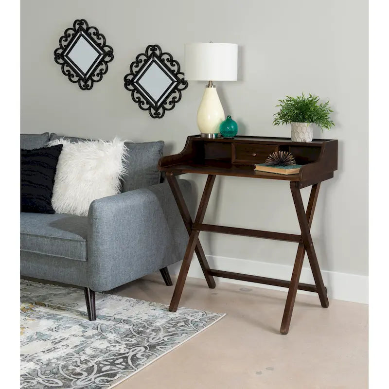Clover Solid Wood Folding Writing Desk