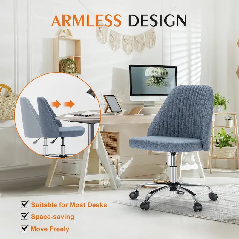 Adjustable Swivel Office Desk Chair with Wheels