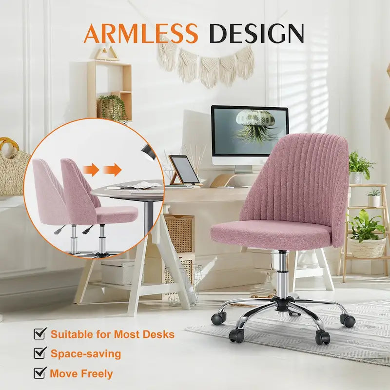 Adjustable Swivel Office Desk Chair with Wheels