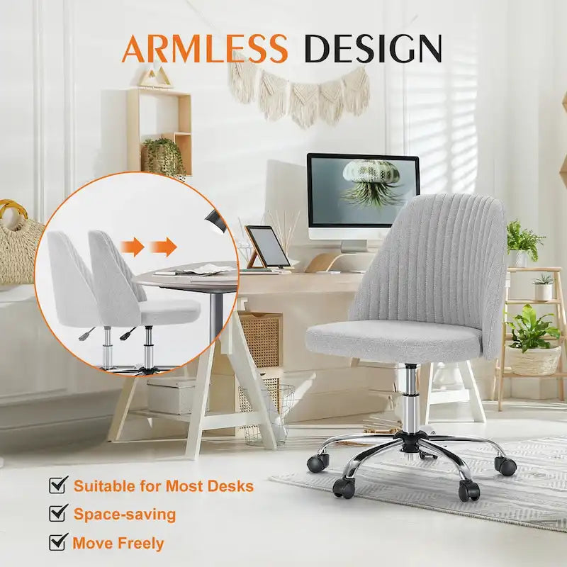 Adjustable Swivel Office Desk Chair with Wheels