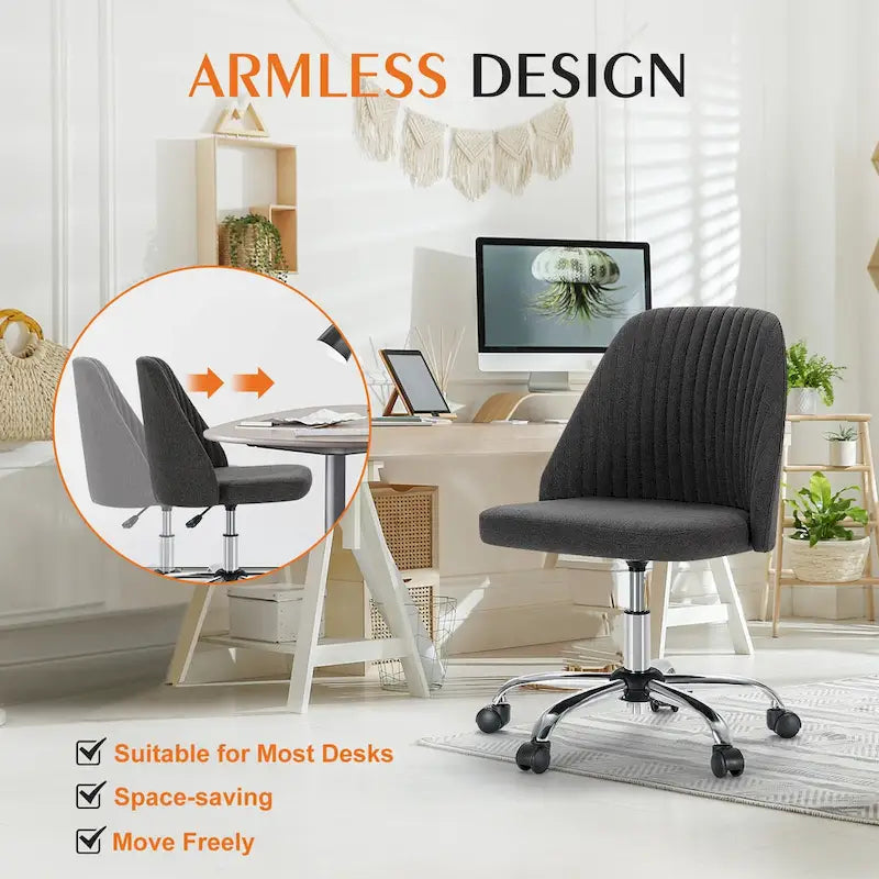 Adjustable Swivel Office Desk Chair with Wheels