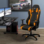 Porch & Den Banton Bonded Leather, Fabric, and Mesh High-back Ergonomic Gaming Chair