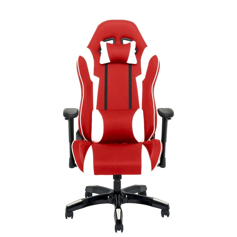 Porch & Den Banton Bonded Leather, Fabric, and Mesh High-back Ergonomic Gaming Chair