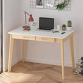 39.4 W Classic Home Office Desk, Writing Desk With Drawers