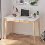 39.4 W Classic Home Office Desk, Writing Desk With Drawers