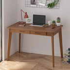 39.4 W Classic Home Office Desk, Writing Desk With Drawers