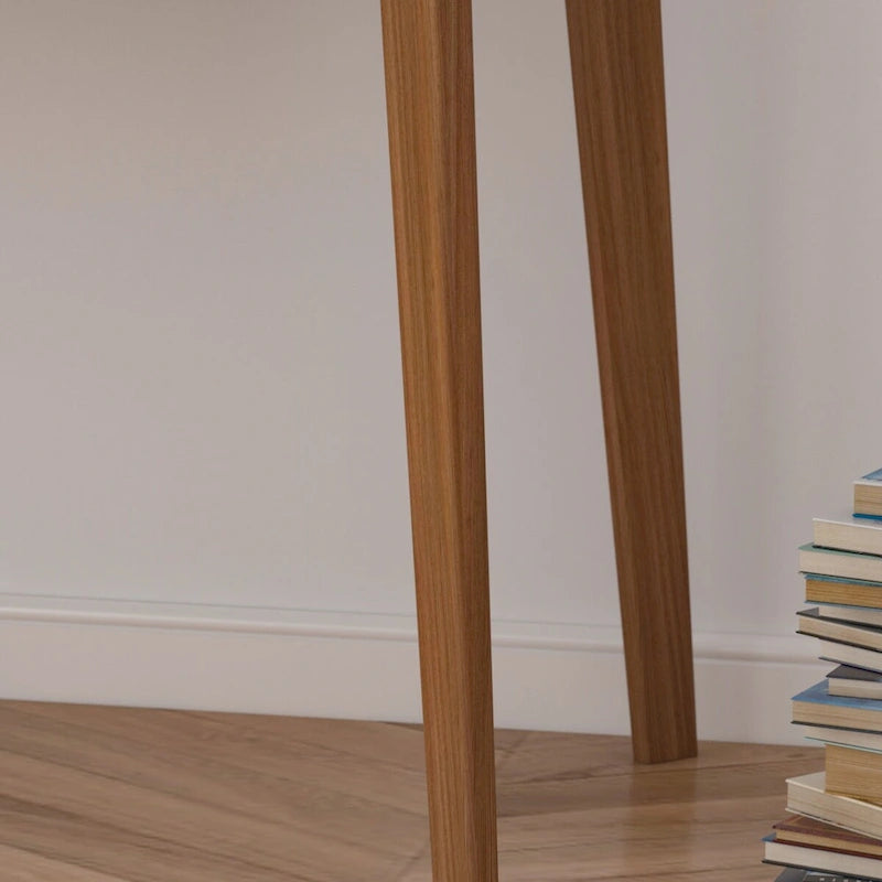 39.4 W Classic Home Office Desk, Writing Desk With Drawers