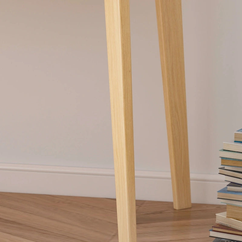 39.4 W Classic Home Office Desk, Writing Desk With Drawers