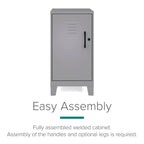 27.5 H 2 Shelf Vented Door Mini Storage Locker Cabinet