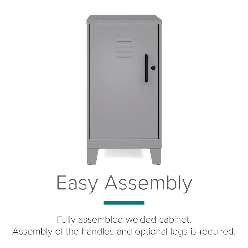 27.5 H 2 Shelf Vented Door Mini Storage Locker Cabinet